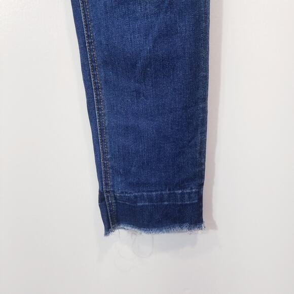 Rag & Bone Women size 27 Ankle Skinny Jeans Frayed Hem Blue Denim - Picture 5 of 13